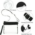 thumbnail image 2 of Clear Crossbody Bag, TSV Waterproof Shoulder Purse Bag with Adjustable Strap, Stadium Approved, 2 of 7