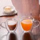 thumbnail image 1 of Taza de té con leche aislada de doble pared de vidrio de alto borosilicato | Diseño interior en forma de corazón | Vasos de vidrio térmico | Capacidad de 180 ml o 240 ml | Taza individual | Taza de, 1 of 4