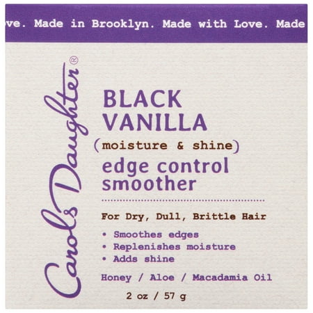 Groomers Edge - Carol's Daughter Black Vanilla Edge Control For Dry, Dull or Brittle Hair, Clear Edge Smoother, 2 oz