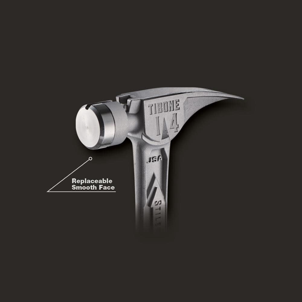 Stiletto Tibone 14Oz Smooth/curved Titanium Framing Hammer