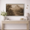 thumbnail image 2 of Framed Canvas Print Vintage Mountain Landscape Wall Art Rustic Farmhouse Decorative for Living Room Bedroom - 24"x36" WHITE, 2 of 8