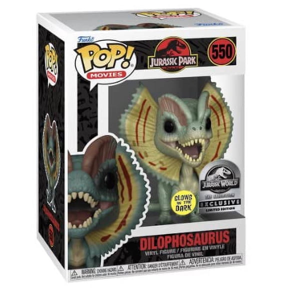 Funko POP! Movies Jurassic Park Dilophosaurus #550 [Glows in the Dark] Exclusive