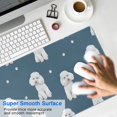 thumbnail image 4 of Long Mouse Pads for Desk,Poodle Dog and Footprint Desk Mats on Top Of Desks, Desk Mouse Pad Extra Large with 3mm Non-Slip Base and Stitched Edge for Gaming,Office,Work,Home 31.5"x11.8", 4 of 6