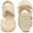thumbnail image 2 of Sandalias de Cuña Alpargata Perphy Plataforma Mujer Beige US 9, 2 of 6