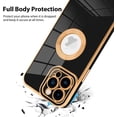 thumbnail image 3 of for iPhone 13 Pro Case with Camera Lens Protector, Logo View for Women Girls, Soft Slim Phone Cases for iPhone 13 Pro Clear Ultra-Thin Back Cover (Black), 3 of 10