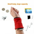 thumbnail image 6 of sunsanly Sportswear Wrist Pouch Wrist Ankle Wallet Sweat Band Armband with Zipper Storage Band for Travel Outdoor Sports Running Gym Workout, 6 of 8