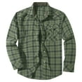 thumbnail image 5 of Xuniizn Flannel Shirt for Men, Big & Tall Lapel Long Sleeve Vintage Buttons Down Plaid Shirt, Western Cowboy Pearl Snap Shirts, 5 of 8