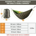 Hammock Underquilt, Lightweight Camping Winter Sleeping Bag Under Quilt Blanket Ultralight Full