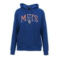 thumbnail image 2 of Women's Levelwear Royal New York Mets Adorn Cooperstown Collection Retro Spellout Pullover Hoodie, 2 of 3