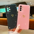 thumbnail image 4 of Compatible with Samsung Galaxy A13 4G Case,Love Heart Pattern Design Soft TPU Shockproof Protective Case Bling Sparkly Glitter Cover for Samsung Galaxy A13 4G-Black, 4 of 12