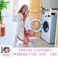 thumbnail image 4 of Portable Laundry Kit – Travel Clothes Cleaning Essentials with Liquid Detergent, Stain Remover Wipe, Dryer Sheet & Laundry Bag – Bulk Supply for Motels, Camping & Charities (10 Packs), 4 of 6