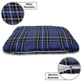thumbnail image 3 of Plaid Pet Bed, Traditional Vivid Pattern Design from Scotland Country Ornate Abstract Plaid Print, Resistant Pad for Dogs and Cats Cushion with Removable Cover, 24" x 39", Multicolor, by Ambesonne, 3 of 4