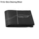 thumbnail image 4 of Funda universal para volante de coche, de piel sintética, color negro, 38cm de diámetro, con aguja e hilo blancos, paquete de 3, 4 of 7