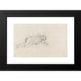 thumbnail image 2 of John Glover 14x11 Black Modern Framed Museum Art Print Titled - Man Sleeping Outdoors, 2 of 5