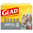 thumbnail image 1 of Clear Garbage Bags - Large 90 Litres, 1 of 1
