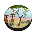thumbnail image 2 of Kdxio Spare Tire Cover for RV Trailer, Waterproof Wheel Cover,Camper Spare Tire Cover Fit for Rv SUV Truck Travel Trailer 14 inch-African Women, 2 of 8