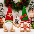 thumbnail image 6 of 2PCS Christmas Gnomes Plush with LED Light, Handmade Lighted Swedish Tomte Santa with Gingerbread Scandinavian Figurine Plush Glowing Up Elf Doll Gnome Ornaments Christmas Decorations Home Decor, 6 of 9
