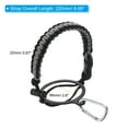thumbnail image 2 of Uxcell Water Bottle Holder, Paracord Handle Strap Carrier Gray, Black, 2 of 6