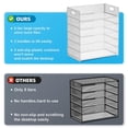 thumbnail image 2 of Organizador de papel Marbrasse, bandeja para cartas de 6 niveles, malla blanca, 2 of 6