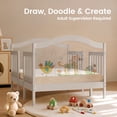 thumbnail image 4 of Dream On Me Rosie 3-in-1 Convertible Toddler Bed with Guardrails, Grey, 4 of 22