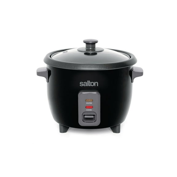 Salton Automatic Rice Cooker & Steamer 6 Cup RC1653, 6 Cups Cooked, Steamer Basket