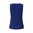 thumbnail image 5 of Haiem Navy Blue Workout Tank Tops for Women, Athletic Sports Slim-Fit Tank Tops, Compression Sleeveless Dry Fit Shirts,Athletic Shirt-Large, 5 of 9