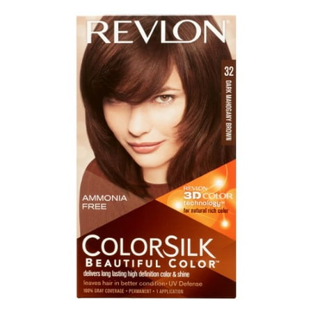 Revlon ColorSilk Hair Color [32] Dark Mahogany (Best Drugstore Dark Brown Hair Dye)