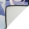thumbnail image 4 of SKYSONIC Lightweight Carpet Mats Area Soft Rugs Floor Mat Rug Home Decoration for Kids Room Living Room 63 x 48 inches White Unicorn in A Snowy Night, 4 of 6