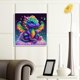 thumbnail image 2 of (w1065) Resina Diamante Serie Animal Pequeño Dragón Lleno Diamantes 35*35CM, 2 of 9