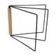 thumbnail image 3 of Escurridor de platos, soporte para paños de cocina, toallero plegable de madera y acero Negro, 3 of 9