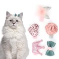 thumbnail image 3 of Pinzas Para El Pelo Para Mascotas, Accesorios Para El Pelo Para Mascotas, 5 Paquetes De Lazos De De Rosas, Cabeza, Flor, Tocado De Gato, Juego De Horquillas Para El Pelo,, 3 of 7