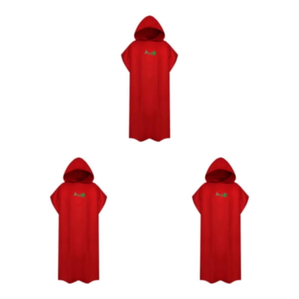 Sonducket Toalla De Microfibra Para Baño Unisex Absorbente Ligera Y De Felpa Y Absorbente Toallas De Baño Para El Cuerpo Surf Poncho Rojo Type1 NO1
