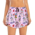 thumbnail image 2 of KLL Christmas Unicorns Pattern Shorts Women,Athletic Shorts High Waisted Running Shorts Pocket Sporty Short Gym Elastic Workout Shorts-Medium, 2 of 7