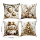 thumbnail image 3 of Fundas de almohada navideñas de 45x45 cm (17,7x17,7 pulgadas), fundas decorativas con tela suave y cremallera oculta para decoración del hogar. Funda de almohada de algodón., 3 of 6