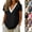 05# Black, variant on Cotton Linen Shirts for Women Summer Lace Trim V-Neck Tunic Tops Loose Fit Short Sleeve Tops Casual,Beige,L