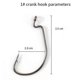 thumbnail image 2 of 300pcs Per Set Offset Fishing Hooks, Type 1 High Carbon Steel Soft Worm Fish Hooks, 2 of 5