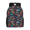 thumbnail image 1 of Balery Colorful Fish Mochila - Mochila Estilosa y Duradera para Laptop de 15 Pulgadas con Tela Oxford Impermeable, 1 of 8