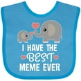 thumbnail image 3 of Inktastic Best Meme Ever Grandchild Boys or Girls Baby Bib, 3 of 4