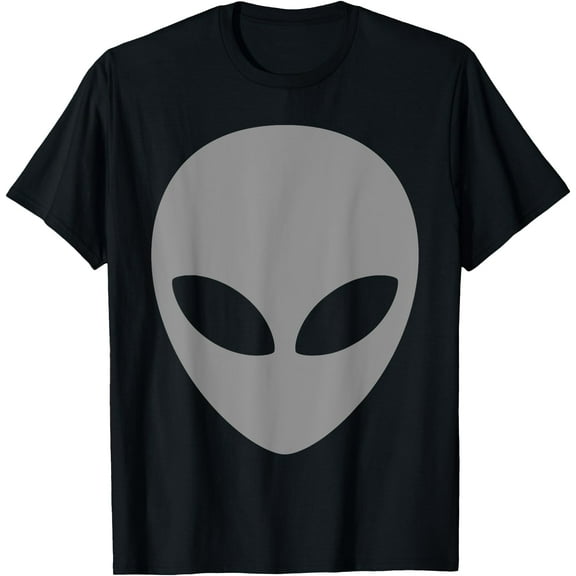 Big Grey Alien Head Unisex T-Shirt for Men Women Kids