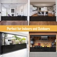 thumbnail image 3 of 177-Inch Wide Retractable Guardrail Door, 34-Inch Tall Retractable Gate with Spacious Pet Door, Adjustable Mount & Automatic Safety Lock, Easy Installation Kit Included, 3 of 10
