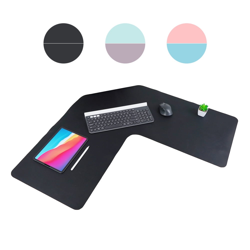 ConTact Brand 36" x 15.7" XL DualSided Leather Corner Desk Pad