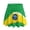 Brazilian Flag Design, variant on HELLHERO Built-in Shorts Golf Skirts for Yoga Tennis, Beach Motif Print Polyester Spandex 2 Side Pockets Tennis Golf Skirts Stretchy