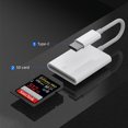 thumbnail image 1 of Adaptador de alta velocidad para lector de tarjetas OTG de teléfono móvil con tarjeta de memoria TF y tarjeta de cámara tipo C a SD, 1 of 4