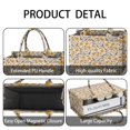 thumbnail image 4 of Large Capacity Tote Bag,Yellow Green Leaf Flower Pattern Handbag Fashion Luxury Tote Bag,15.7"x13"x 5.1" Inches,Laptop Compatible, 4 of 6