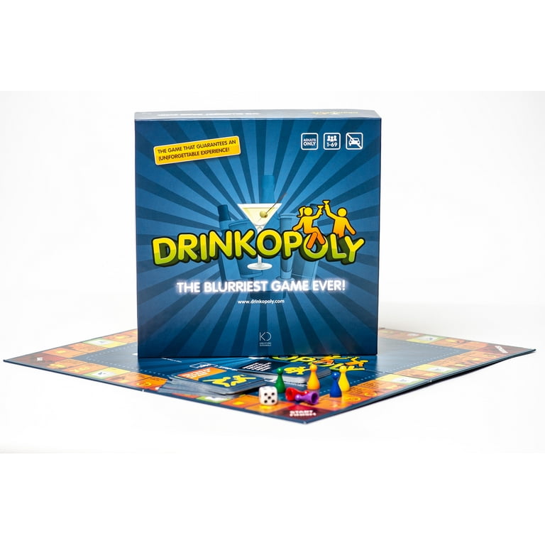 Drinkopoly for Adults Ages 21+, Party Drinking Games Brought to 