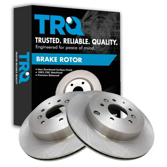 TRQ Rear Brake Rotors Set Vented Fits Select 2007-2015 Mazda CX-9