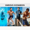 thumbnail image 4 of Charmo Men's Thight Swimming Shorts Quick Dry Athletic Swim Trunks High Waisted Swimsuit Bottoms, 4 of 8