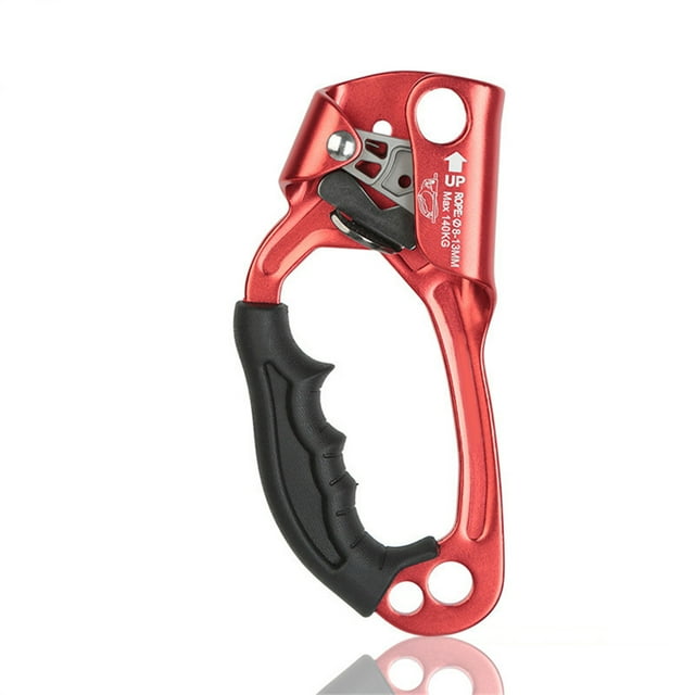 Ascender manual Eigraketly escalada en roca con Resorte elástico Rojo izquierdo