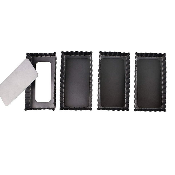 4Pack 4.5 inch Deep Tart Pans Removable Bottom Pie Pan Quiche Pan Egg Bite Baking Pan Walmart.ca