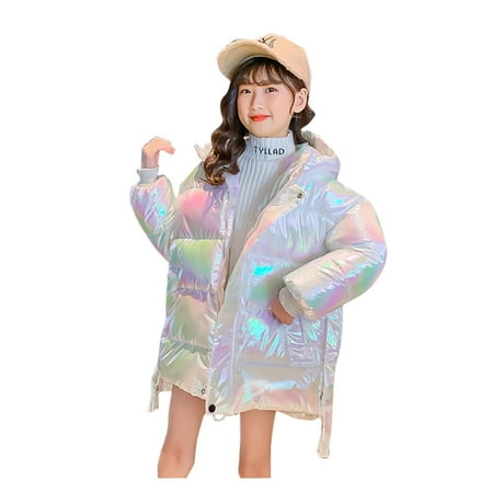 

Kids Jackets for Girls Boys Kids Winter Warm Thick Wing Hooded Down Coat Down Jacket Padded Overcoat